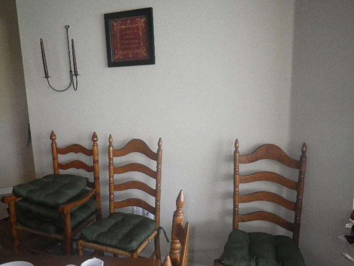 Dining room chairs and cushions