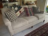 Roll arm sofa