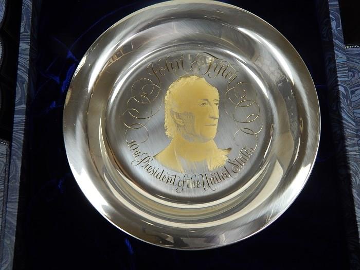 39 Sterling Silver Presidential plates
