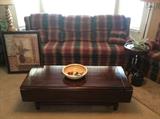 The coffee table and coordinating end table are by Ethan Allen.