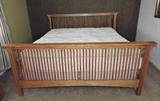 Solid wood king bed (mattress not included)