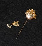 Miriam Haskell vintage, baroque pearl stick pin