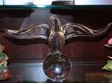 Steuben Glass- Eagle on Globe introduced in 1964 by designer James Houston