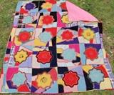 Antique Crazy Quilt, 81"x 72"