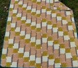Antique feed sack quilt.