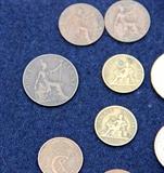 Antique coins - British penny from 1800's