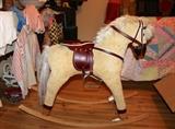 Vintage corduroy rocking horse