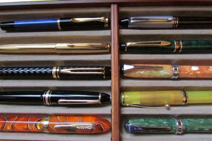 Mont Blanc, Pelikan, Waterman, Levenger, Parker, Sheaffer, Tiffany, Conklin So many beautiful fountain & ball point pens