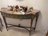 19th Century Marble Top Console Table Louis XVI style
