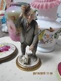 Very Rare G. Cappe Figurine Limited Edition and a Bristol Glass Vase