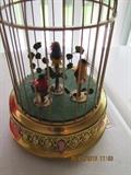 Bird Cage Music Box- Probably Griesbaum- German Writing on Bottom