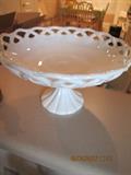 Fenton Milk Glass Cake Stand