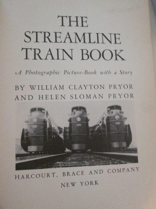 1937 "The Streamline Train Book" great illustrations
