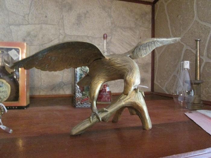 One of 3 brass eagles