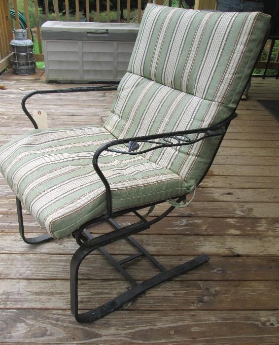 Vintage iron outdoor chair