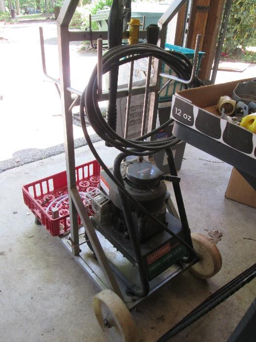 Craftsman pressure washer on cart