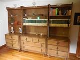 Mid century 3 Drawer Chests with Hutches/Bookcases