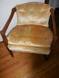 Traditional Walnut Frame Velveteen Cream there are 4 Arm Chairs