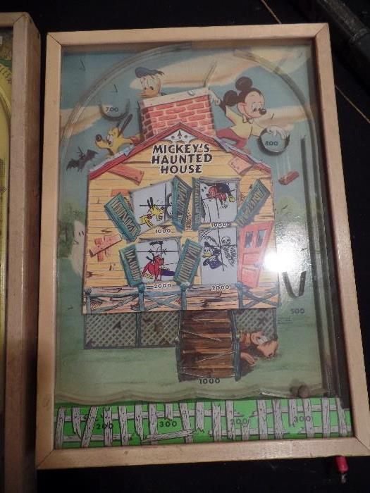 Mickey's Haunted House pin ball game