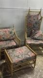3 pcs. oriental rattan set