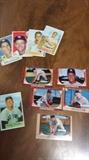 Mostly 1952-54 Topps, Bowman and Wilson cards. A lot of common cards in various conditions. Notables are 1954 Mantle, Ted Williams, Stan Hack (Wilson) and Jackie Robinson.