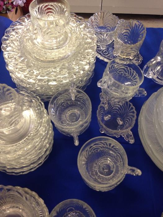 Clear caprice depression glass