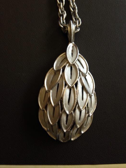 Trifaari Silver tone Necklace