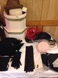 Vintage hats and gloves
