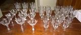 Beautiful crystal stemware - most Fostoria "Navarre" pattern and some others as well