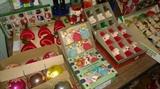 Close up photo of selection of several vintage ornament boxes