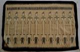 1960's Navajo Rug, 10 Yei Figures, Crystal New Mexico origin, 55x35.