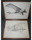 Signed Joe DeMarco aviation prints