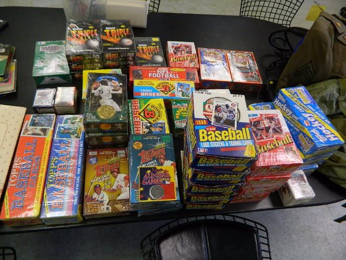 Unopened Boxes of Baseball Cards