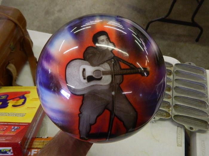 Elvis Bowling Ball Without Holes Drilled