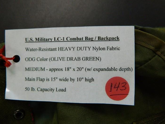 US Military LC-1 Combat Bag