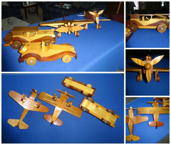Various wood toys