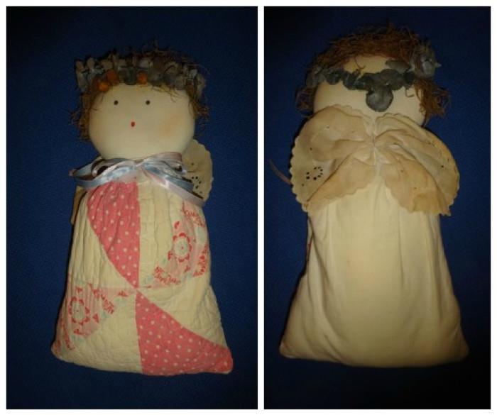 Hand-sewn doll.