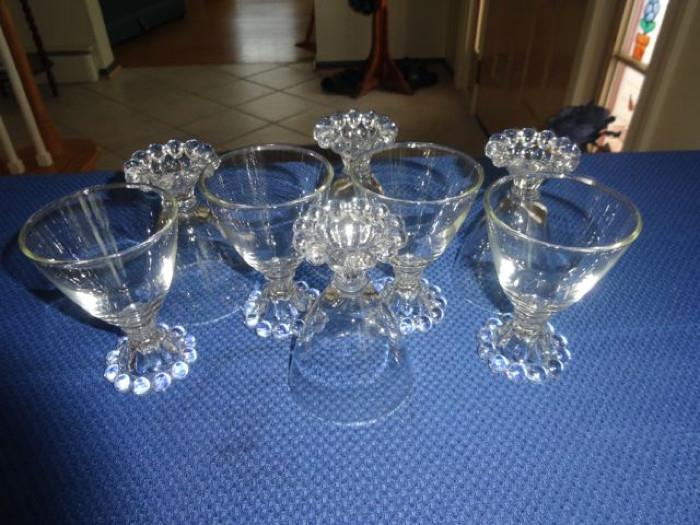 8 crystal glasses