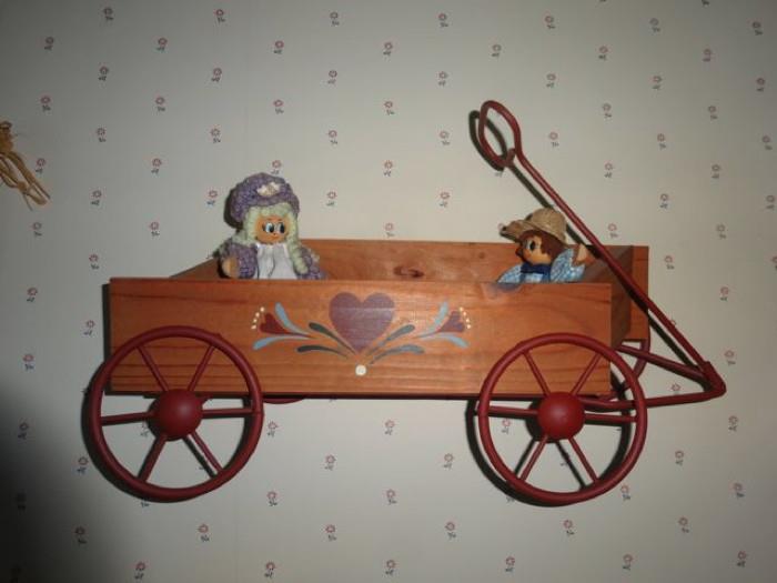 A decorative wagon