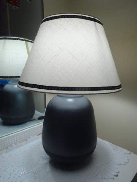 A nice blue and white lamp