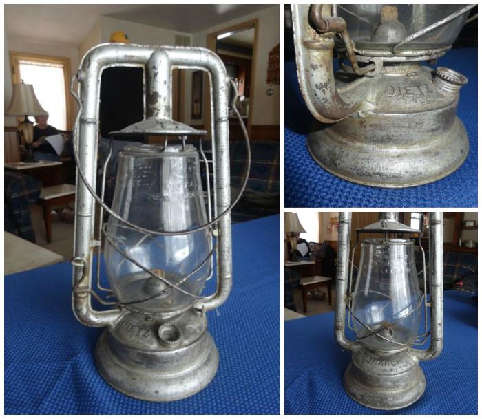 A kerosene lamp