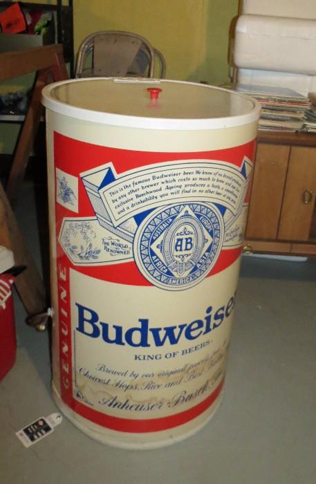 Standing Budweiser cooler