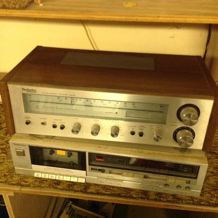 Vintage Technics Receiver and Tape Deck / Tuner $ 50.00