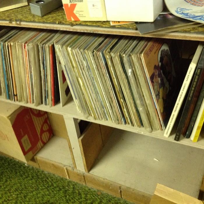 Lots of vinyl records