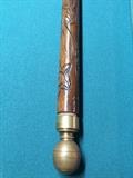 Carved pool cue