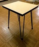 Mid-century side table with hairpin legs