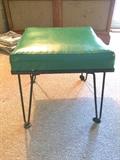Hairpin leg ottoman