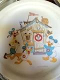 Vintage plastic Disney child's plate