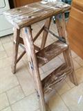 Wooden step ladder