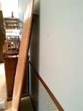 Pine shelf with supports still in wrapping
